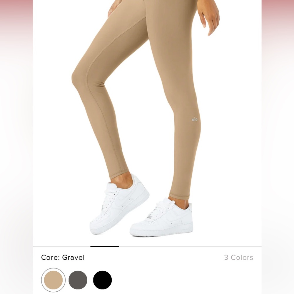 ALO Yoga ~ Limited Edition Stitching Gravel Airlift High-Waisted Leggings - Picture 5 of 11